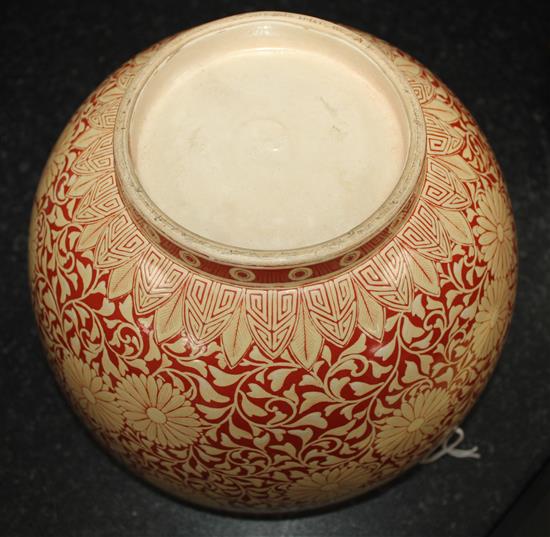 A Japanese Satsuma kikumon deep bowl, Meiji period, possibly an Imperial presentation, height 15.5cm, diameter 23.5cm